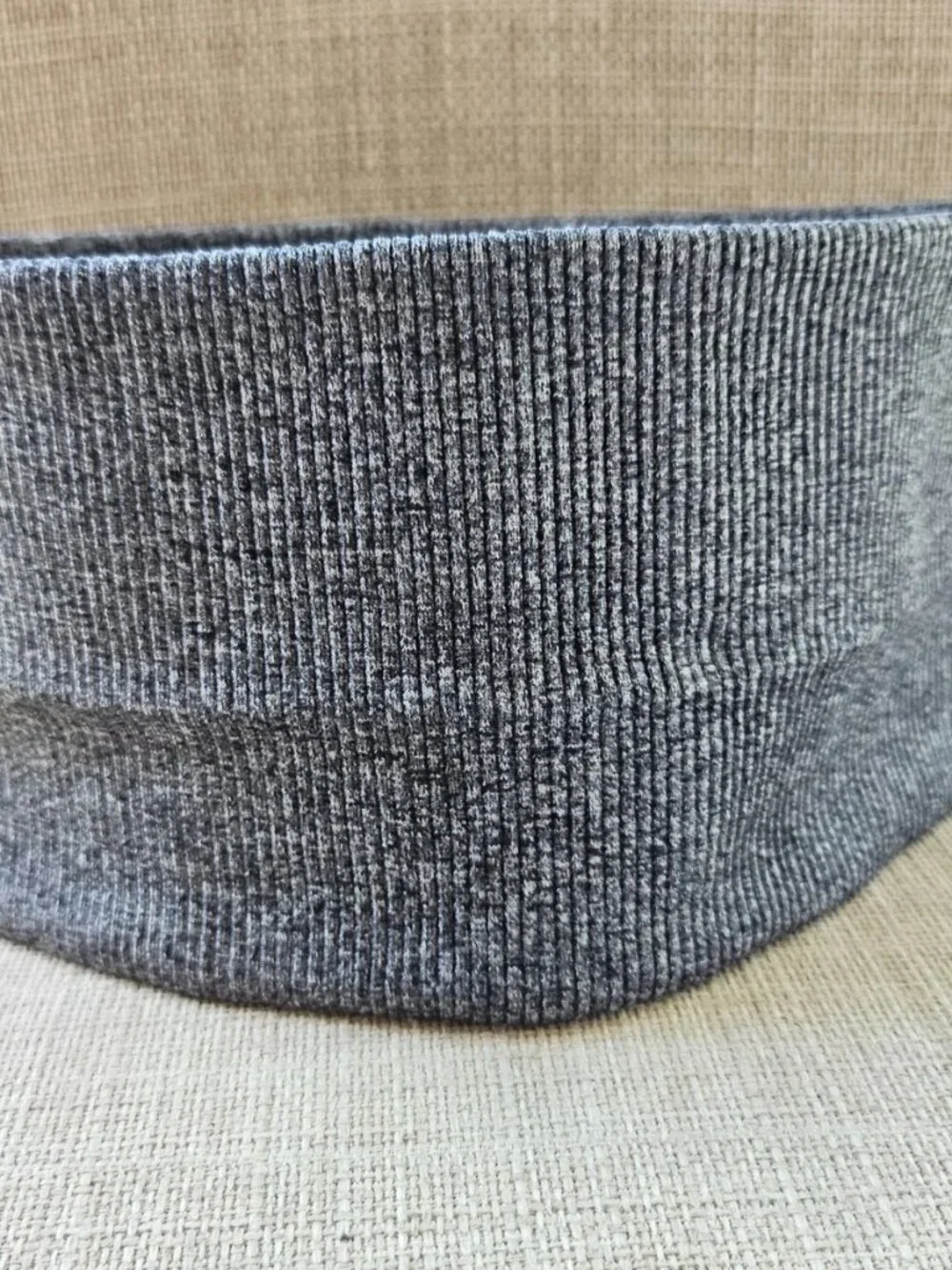 Ivy Parker By Beyonce Women Headband Gray Sport Ribbed Wide Head Band NEW